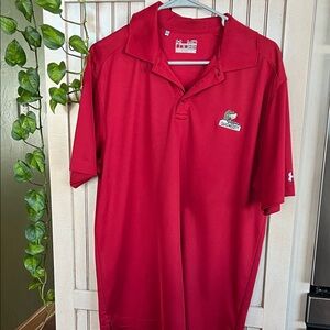 Under Armour Crimson Golf Shirt for Men